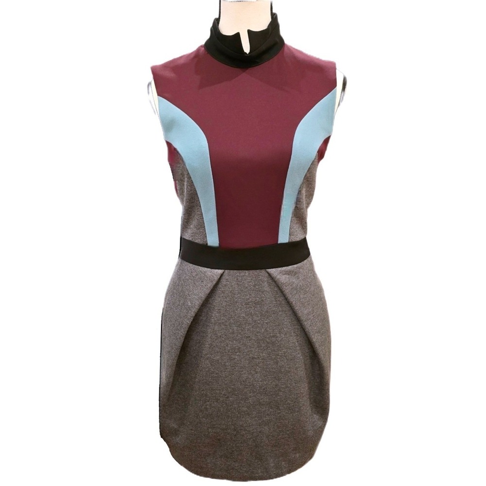 NWT Camilla and Marc Statesroom Dress USA 4 AUS 8 Wool Cashmere Colorblock New